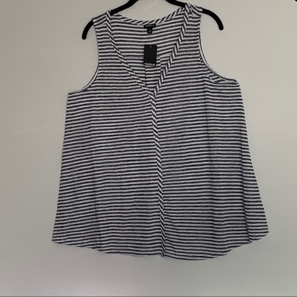 Torrid Swing Stripped Top Size 1X